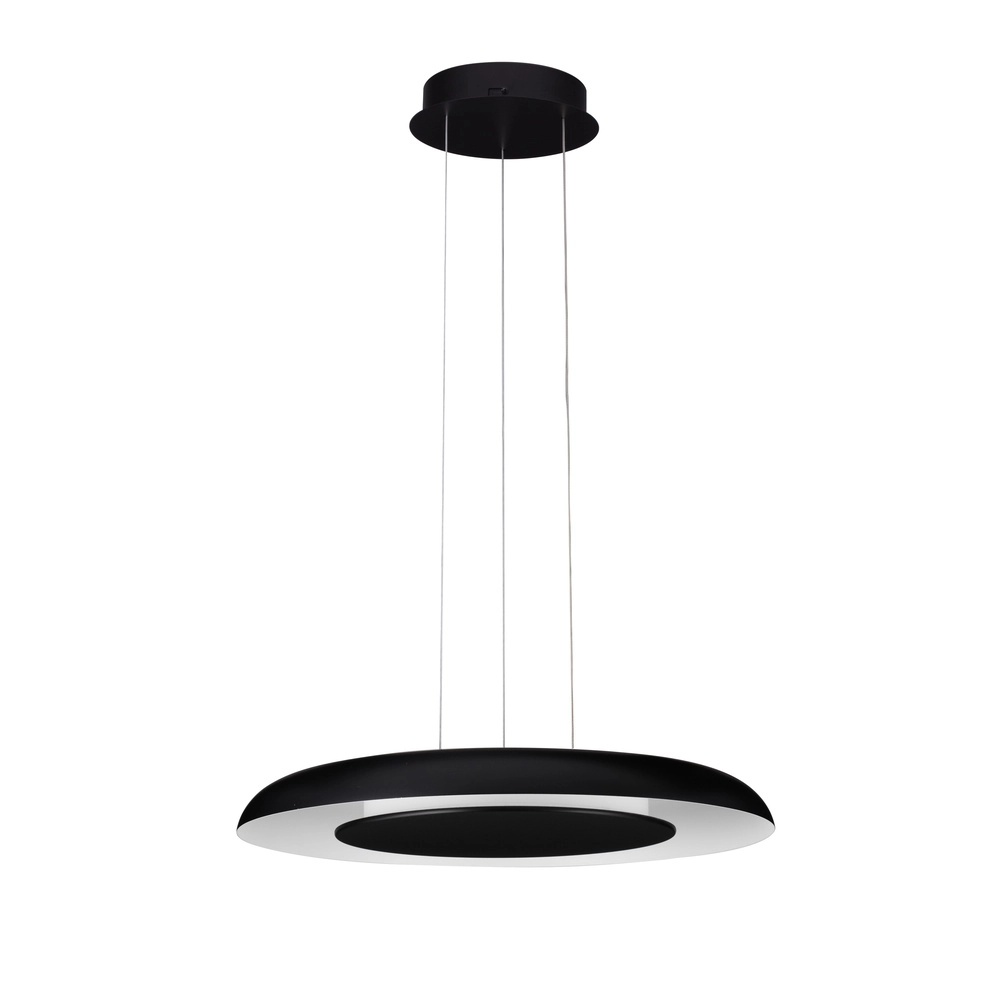 Moderne Pendelleuchte Epos Ø 60cm schwarz mit weiß Lyora 5212017463258
