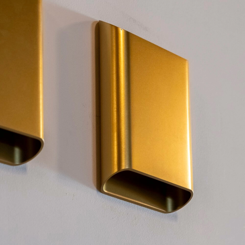 Wandleuchte Diaz L Warmes Gold Artdelight 8720701101173