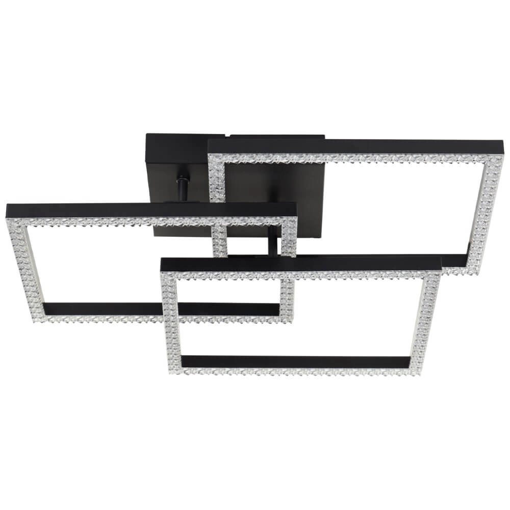 Schwarze Deckenleuchte Ranni 3900lm Brilliant 4004353442148