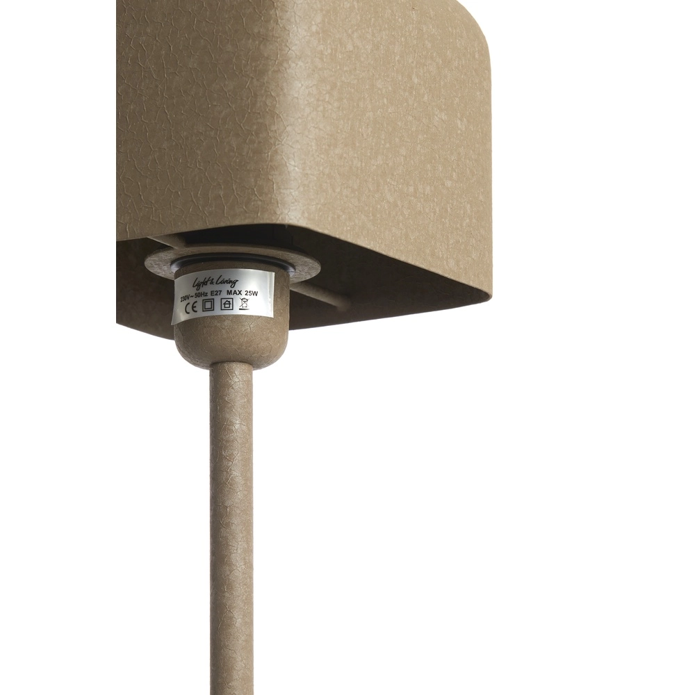 Nachttischlampe Elenie 15x15 cm – matt dunkelbraun Light & Living 8717807818807