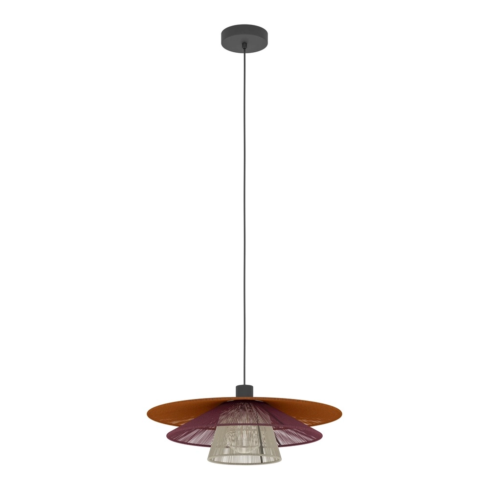 Draht-Pendellampe Pignona Ø 50 cm gefärbt Eglo 9008606391158