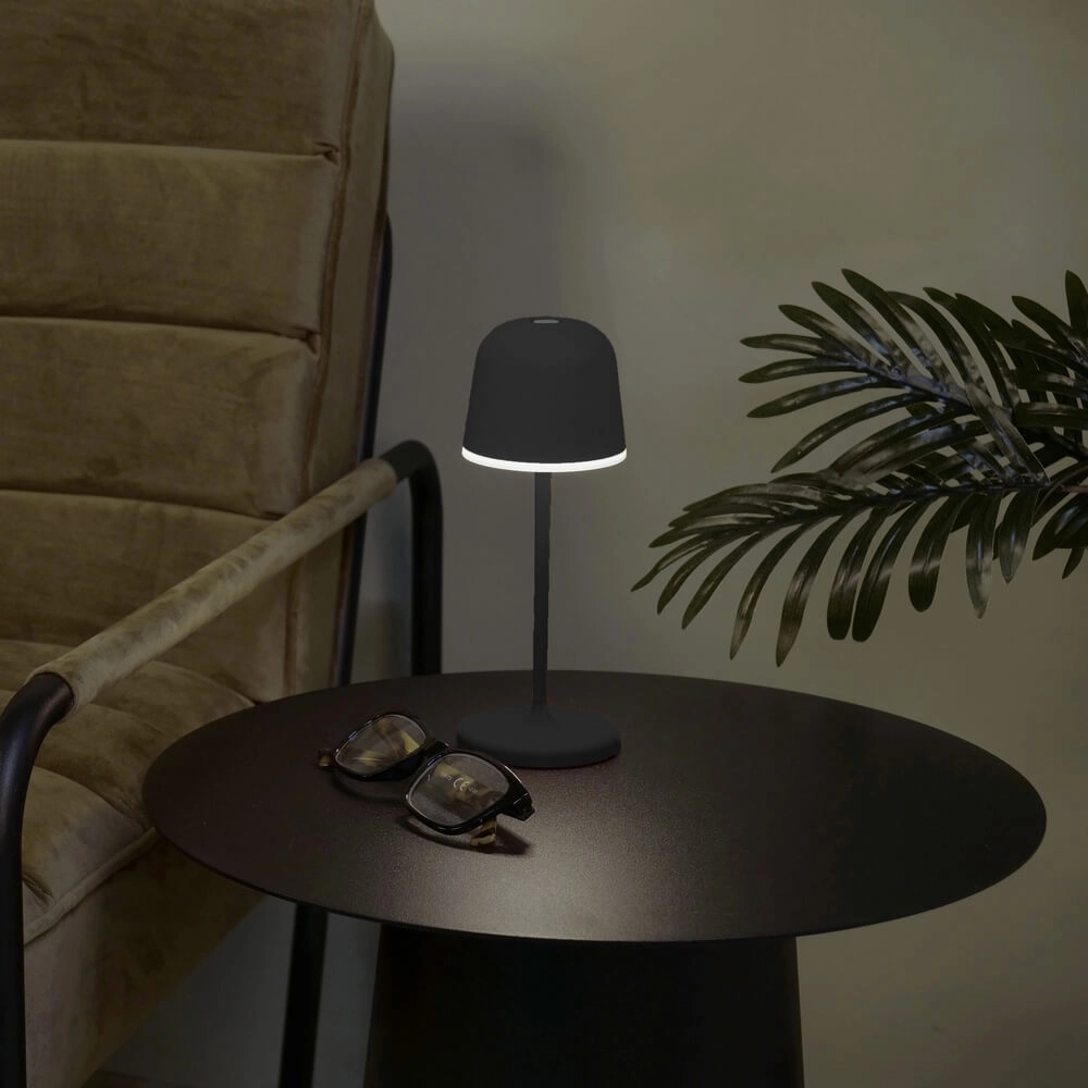 Tischlampe Mannera Wiederaufladbar Schwarz Eglo 9008606355518