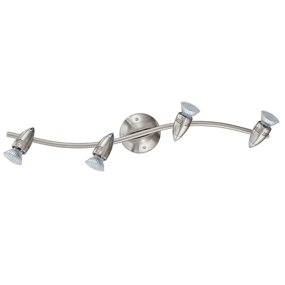 LED-Deckenspot Magnum edelstahl 4-Licht