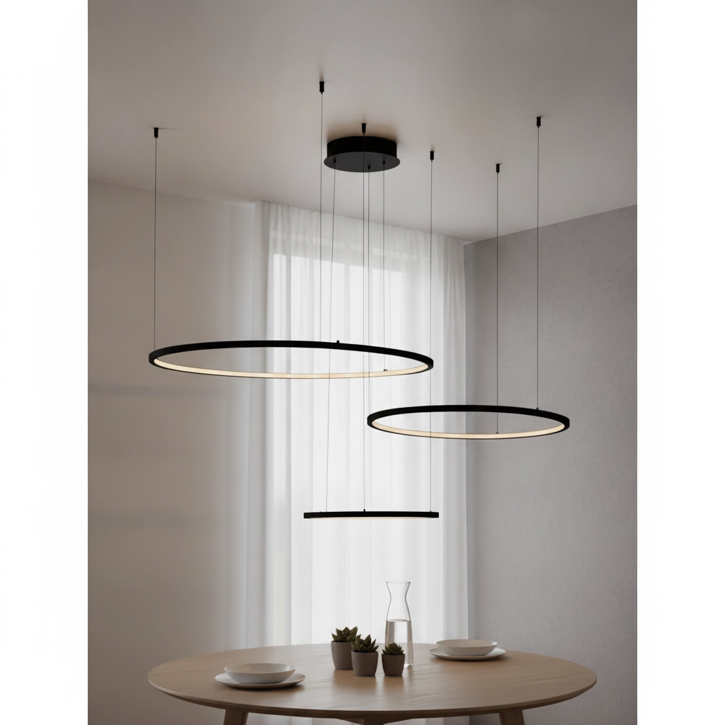 Design-Pendelleuchte Purple schwarz