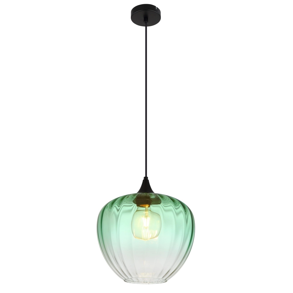 Pendellampe Sander Grünes Glas