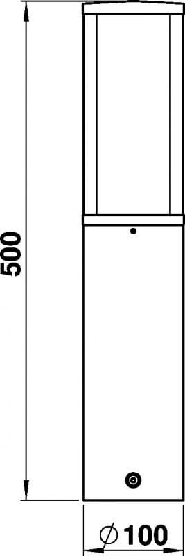Terrassenlampe Rod 50cm - grau Albert 4007235905458
