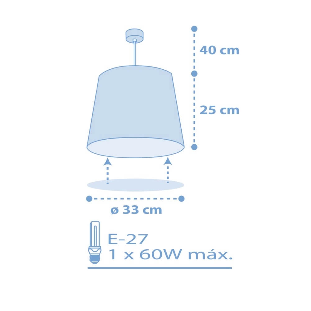 Kinderzimmer-Hängelampe Star Light sanftes Blau Dalber 8420406003115