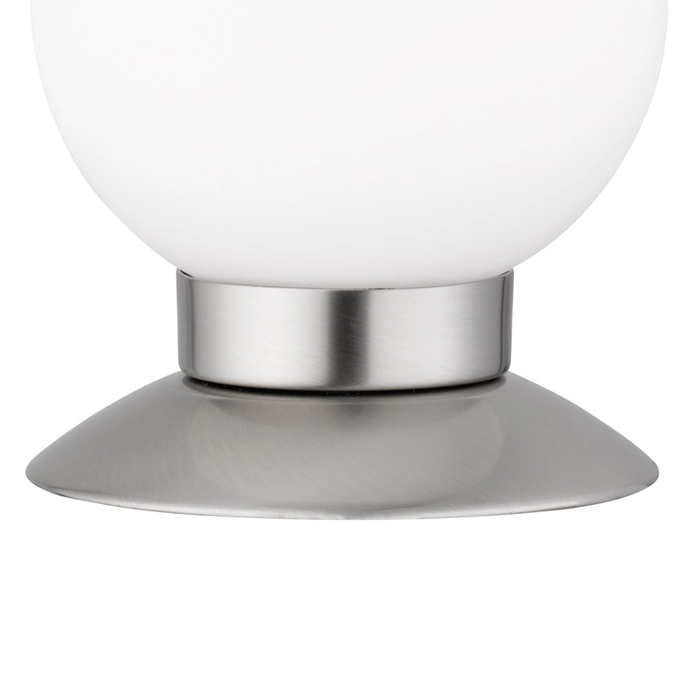 LED Tischlampe Princess 13 cm metallic-grau Trio 4017807369939