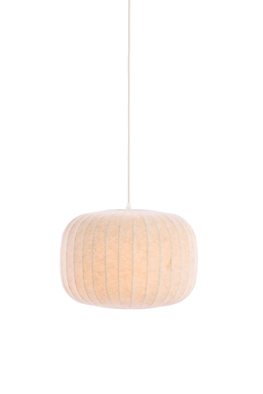 Japandi Pendelleuchte Lexa creme Ø 35cm