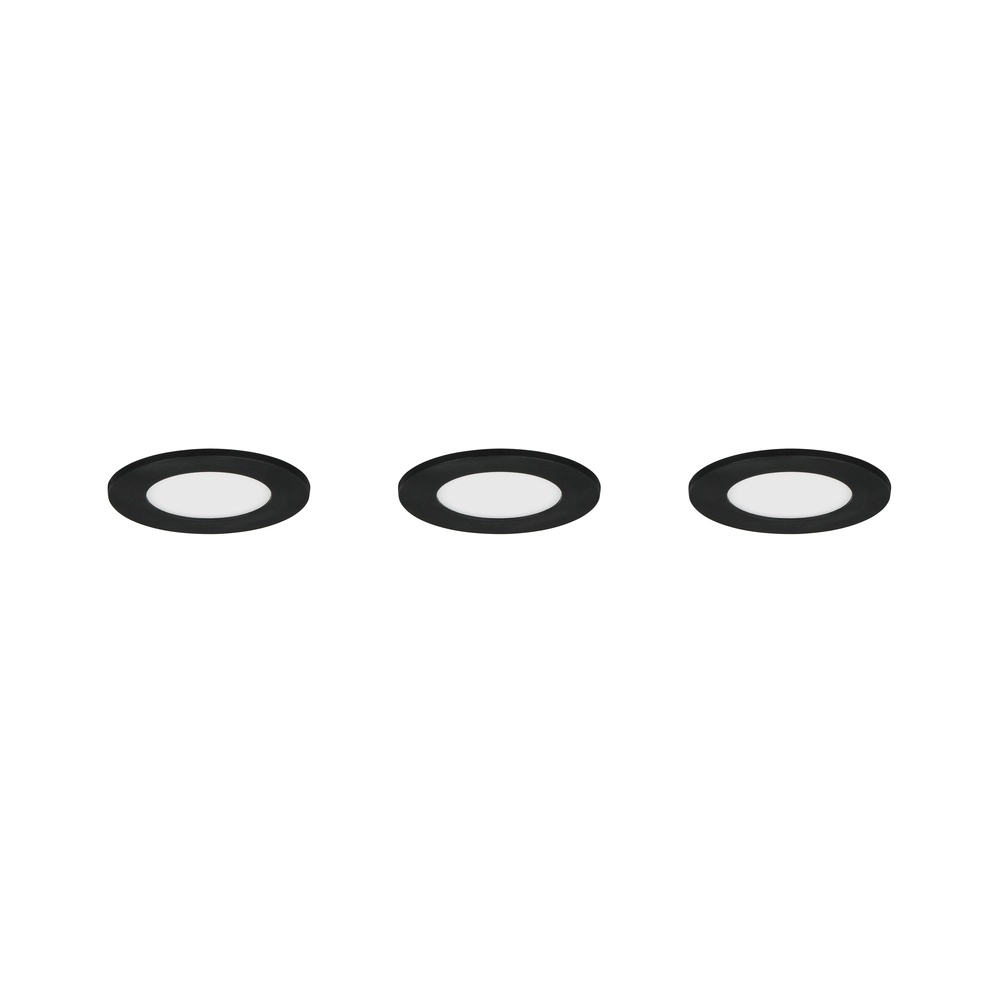 Set mit 3 Einbaustrahlern Himal schwarz IP65 Trio 4017807663792