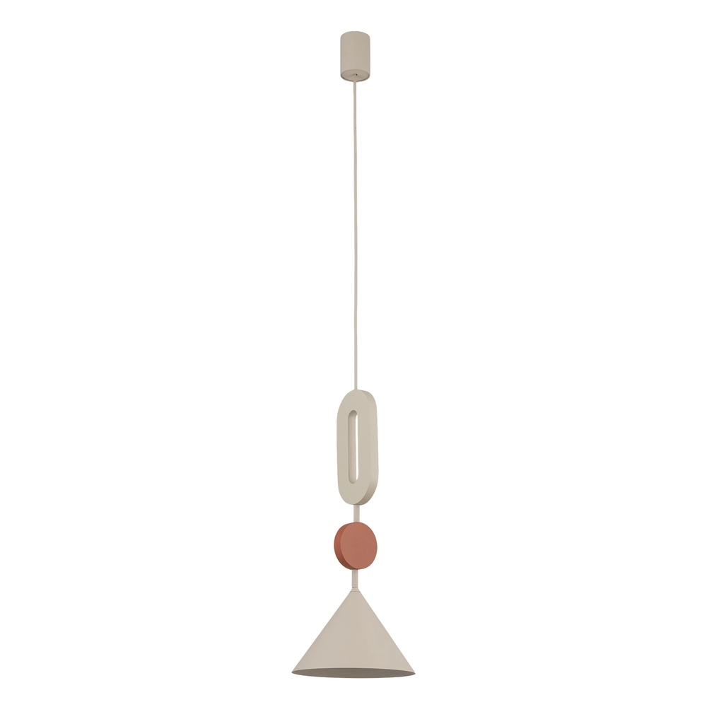 Einzigartige Pendellampe Drops Color sandbraun Ø 20,5 cm Lyora 5903139111928