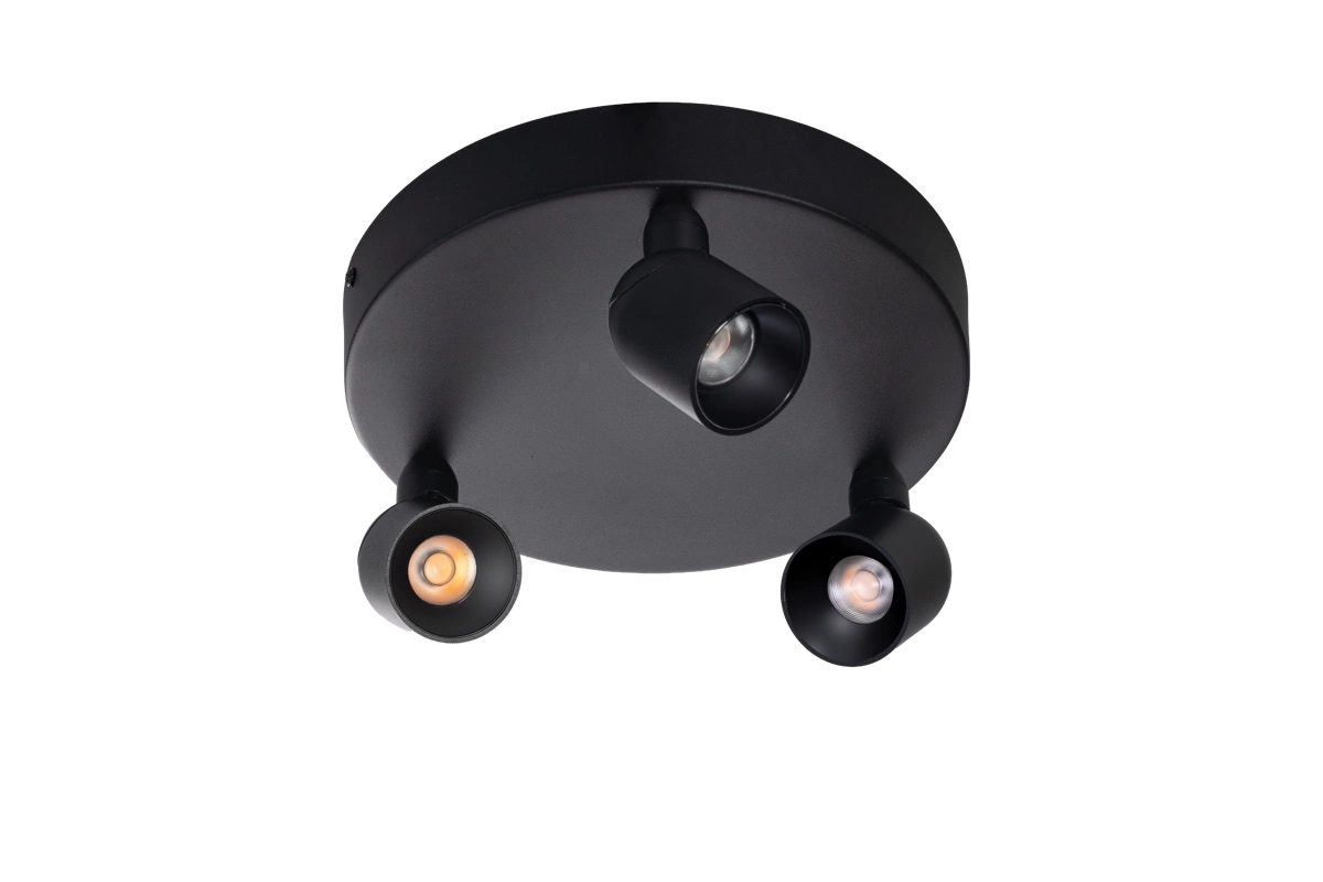 3-Licht Palfondspot Dennis LED – Schwarz