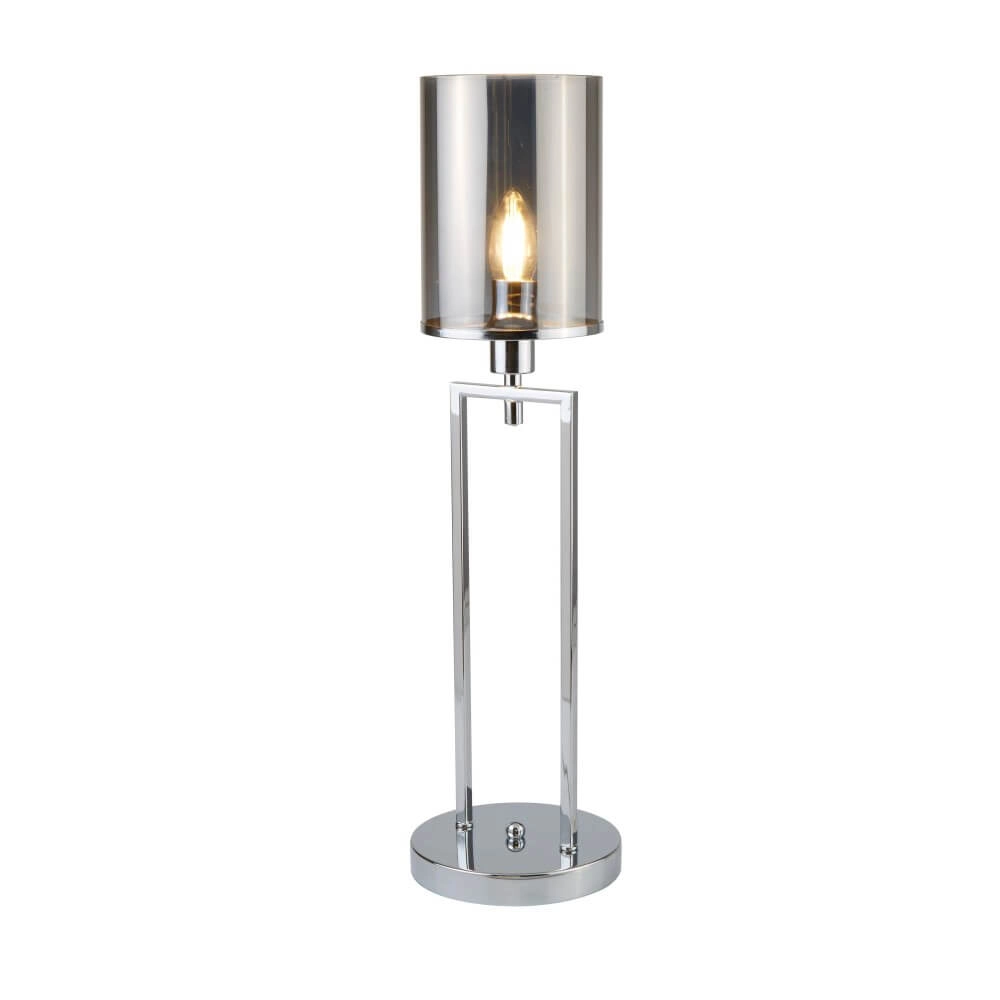 Tischlampe Catalina mit Rauchglas