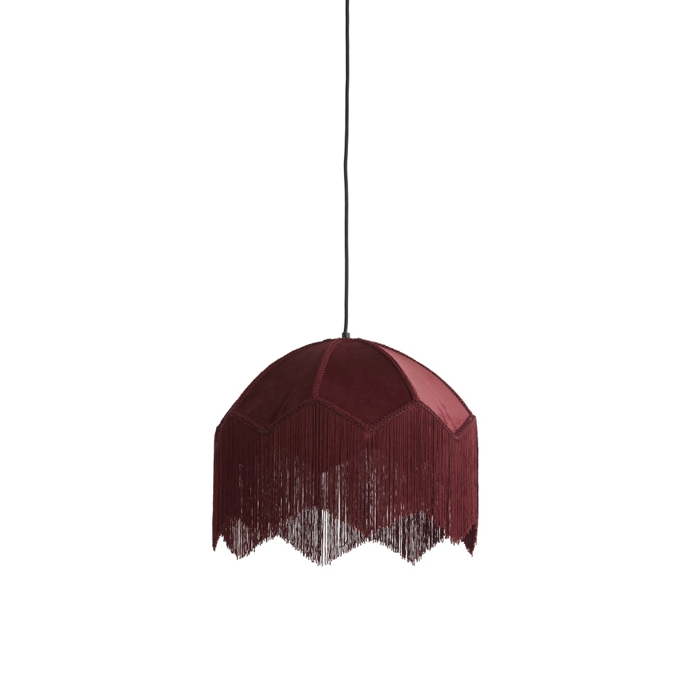Pendellampe Malacia Ø 40cm – Samt-Bordeaux Light & Living 8717807759254