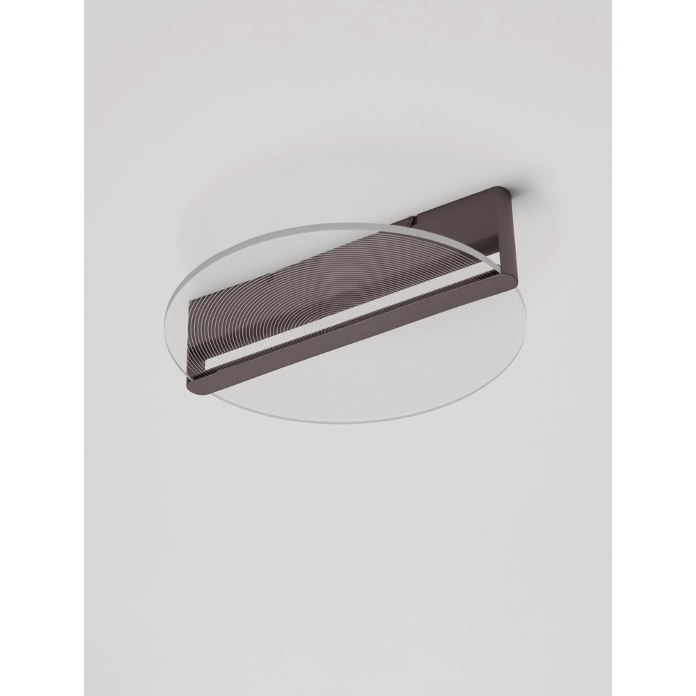 Schlanke Deckenleuchte Noah Ø 42cm kaffeebraun Lyora 5212017439390