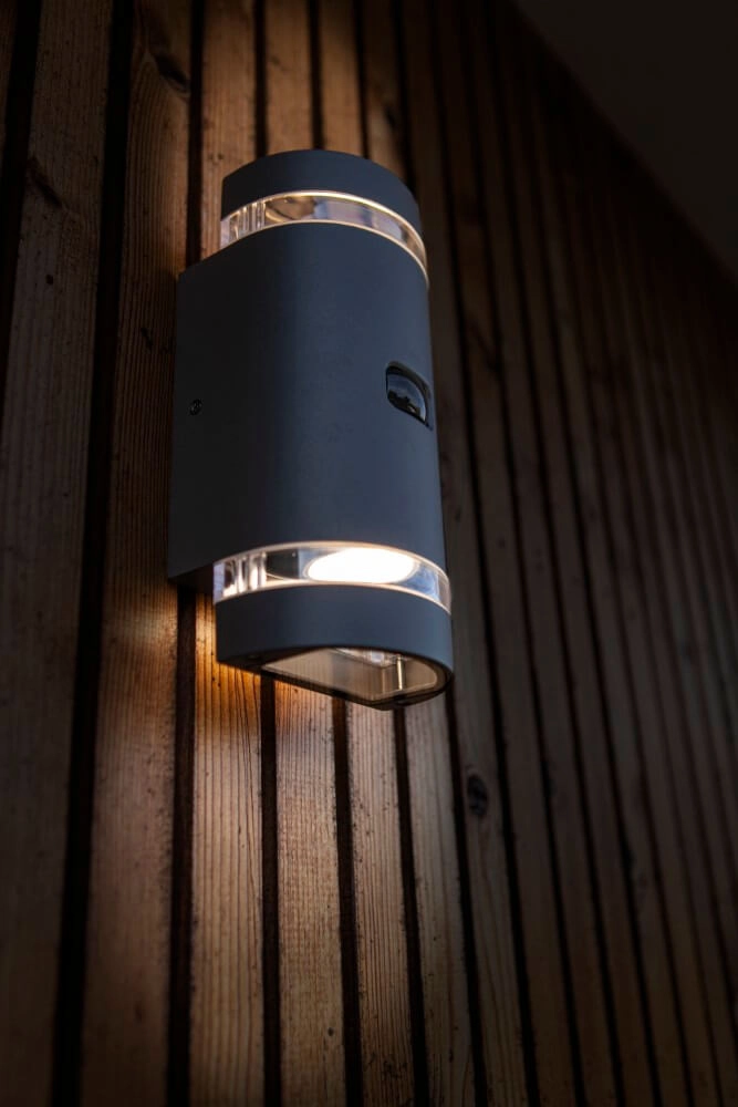 Design-Wandleuchte Focus Anthrazit mit Sensor Lutec 6939412014968