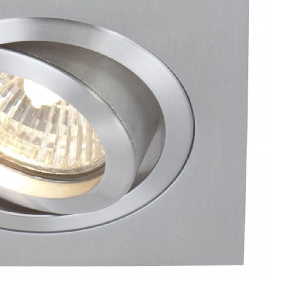 Einbaustrahler Vespo Square 10 cm metallic-grau Steinhauer 8712746091892