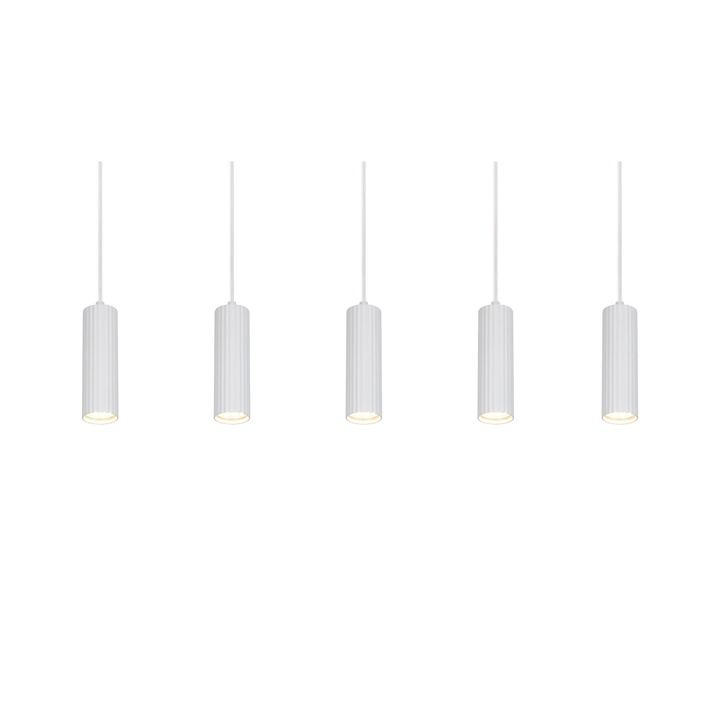 5-flammige Pendelleuchte Soka weiß Trio 4017807658514