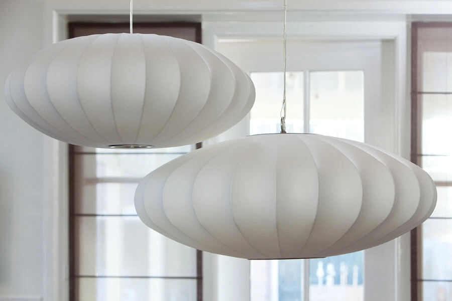 Japandi Pendelleuchte Fay Ø 70cm weiß Light & Living 8717807069025