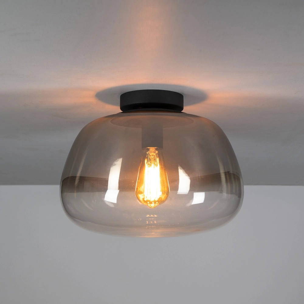 Glasdeckenlampe Pulse Ø 36cm – Rauchglas Lyora 8716803512047