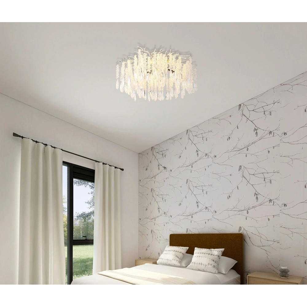 Deckenlampe Kinga silbergrau Ø 60cm Globo 9007371578979