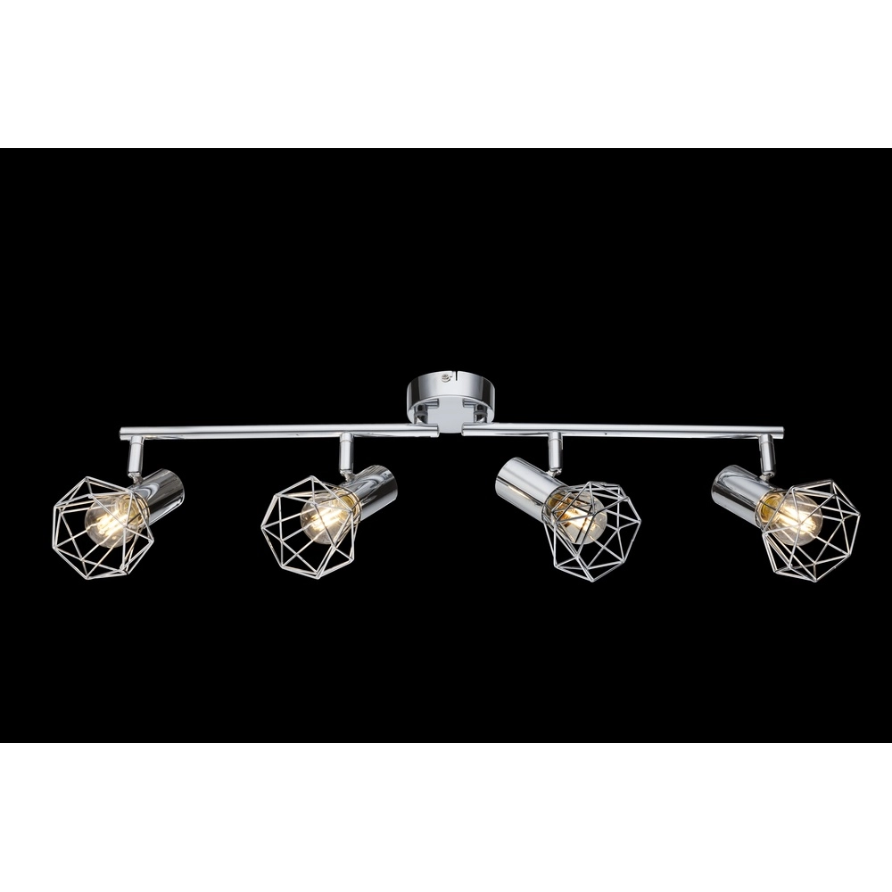 4-Licht Deckenlampe Xara I Chrom Globo 9007371334292