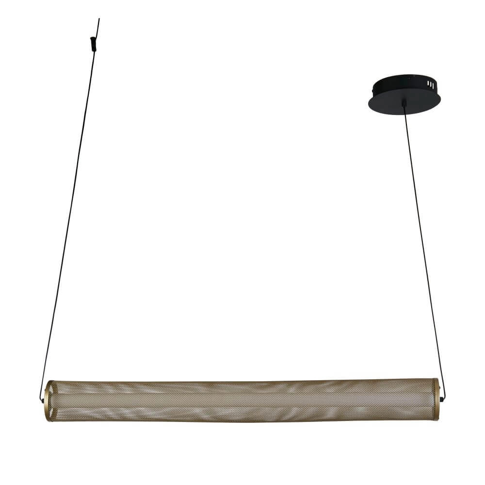 Pendelleuchte Thread Schwarz mit goldenem Mesh Searchlight 5053423273051