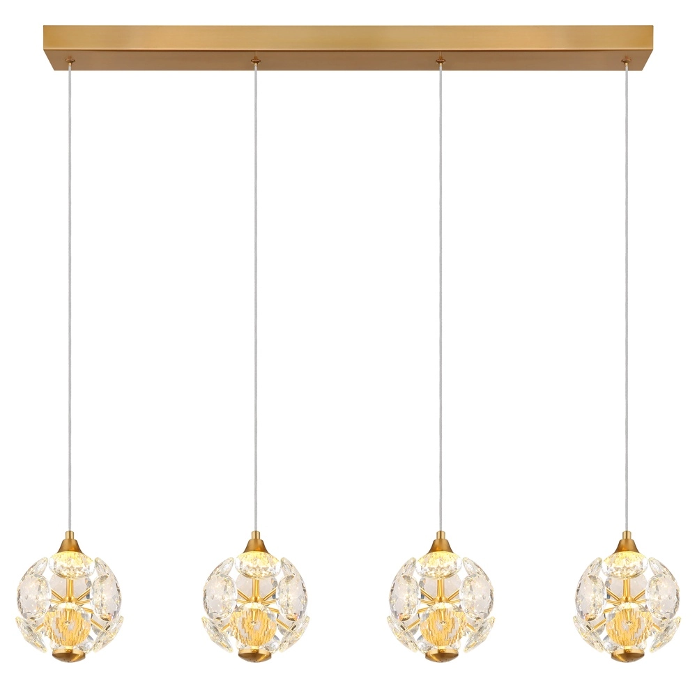 4-Licht Pendellampe Virina Gold Globo 9007371452620