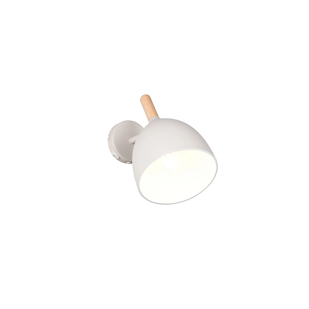 Wandlampe Jerano Grau mit Schalter