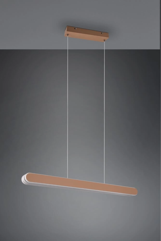 Hängelampe Helios 130cm braun Trio 4017807577815