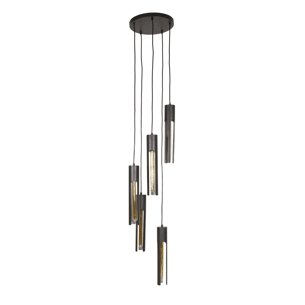 5L-Pendellampe Tube schwarz - E27 Lyora 8716803511354