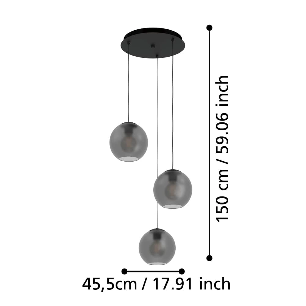 Vide Hängelampe aus Glas Arangona Ø 46cm Stars of Light 9008606240968