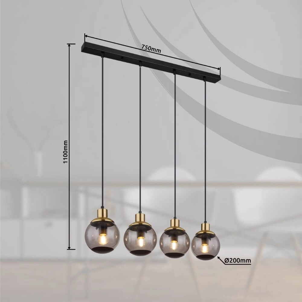 Design-Hängelampe Potter 4-Licht Globo 9007371441372