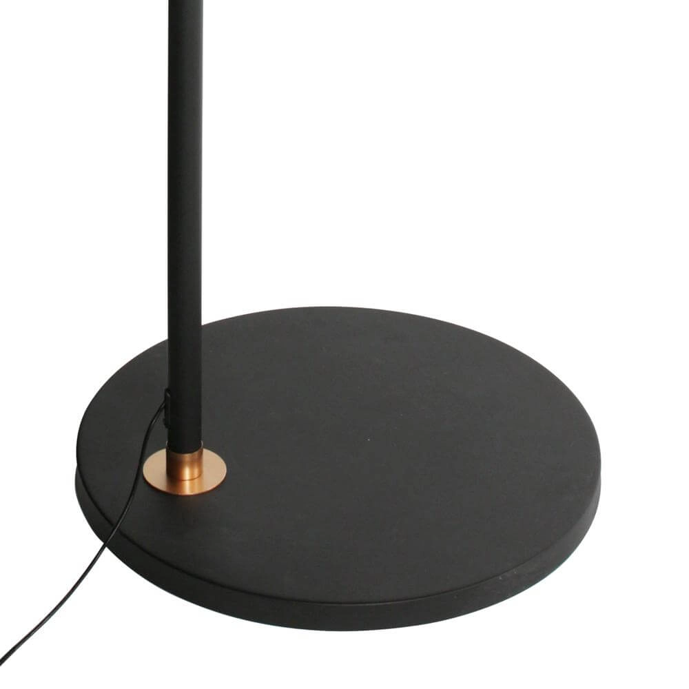 Design-Bogenlampe Ringlux schwarz mit gold Steinhauer 8712746177398