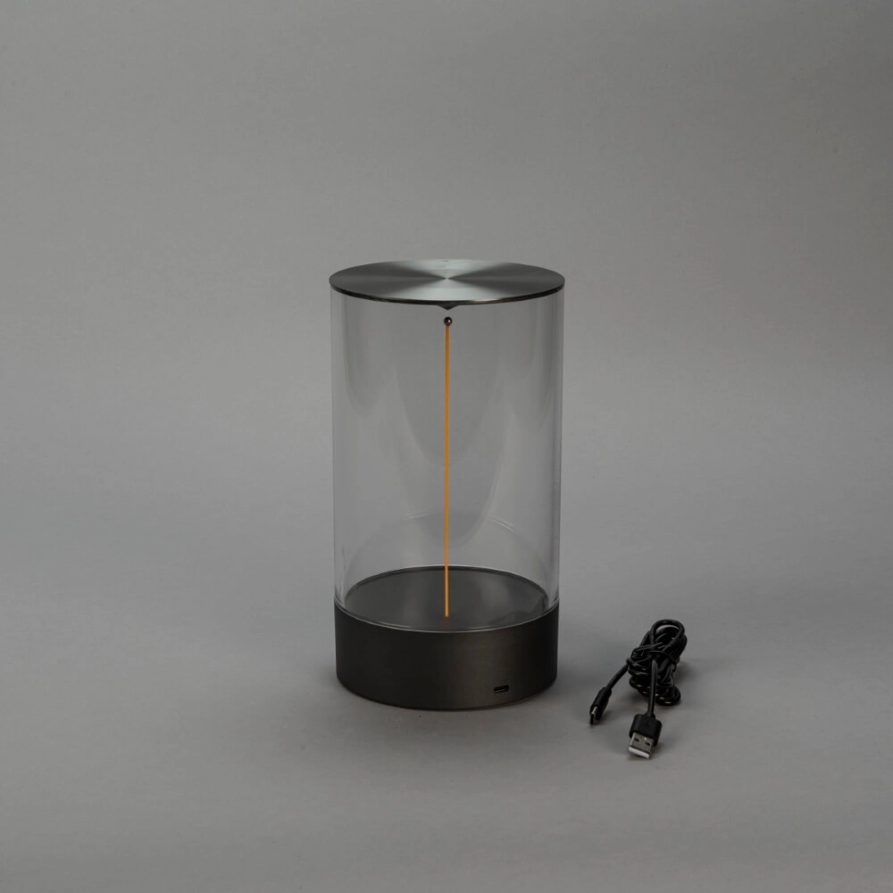 Wiederaufladbare Lampe Edison M anthrazit KonstSmide 7318307848373