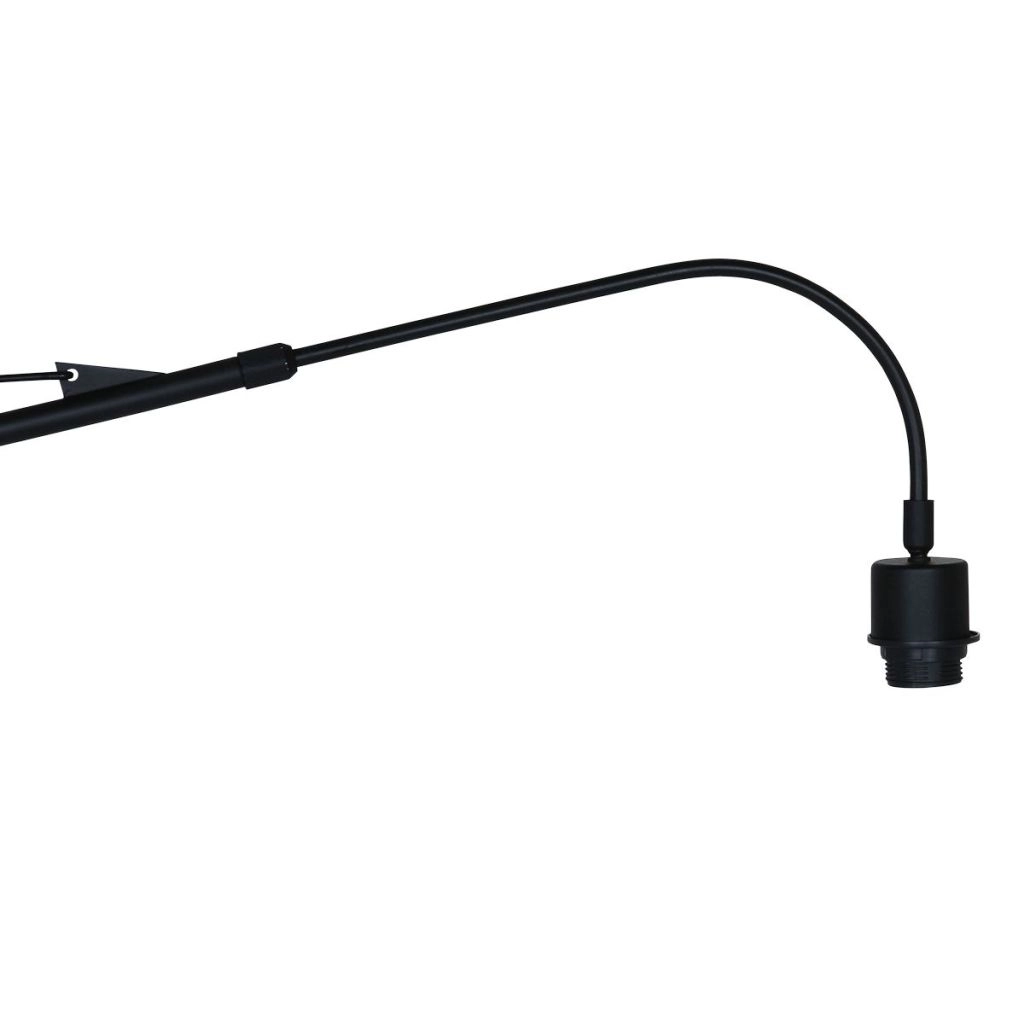 Wandlampe schwarz Vela Lino mit schwarzem Farbton Ø60 cm Steinhauer 8712746182507