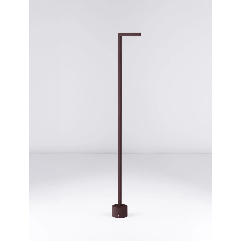 Schlanke Gartenleuchte Pipe Rostbraun 94,5cm Lyora 5212017465535