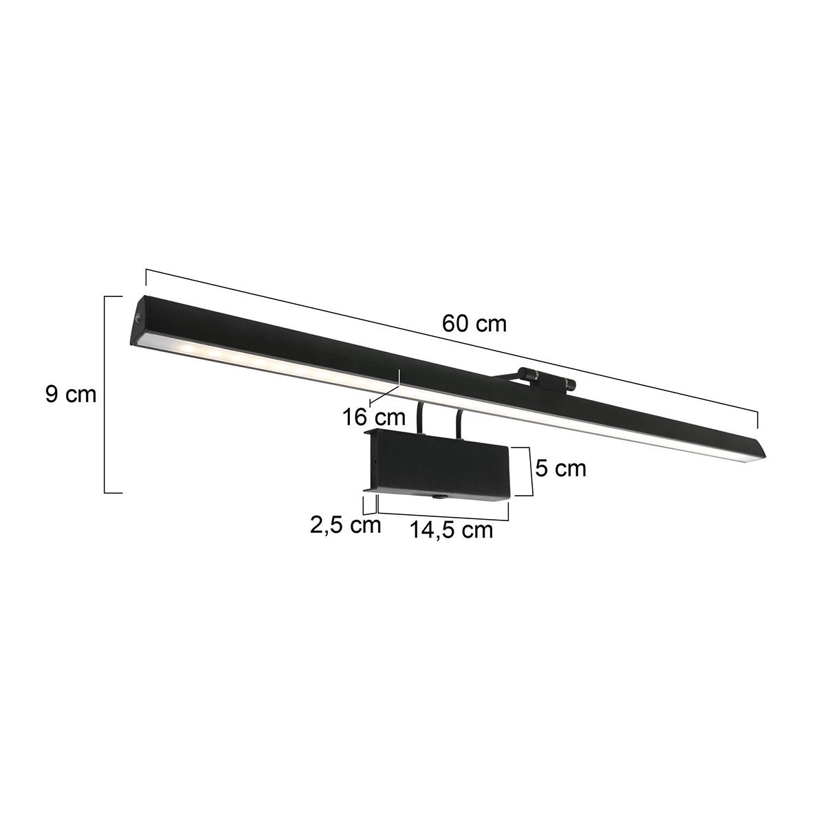 Wandleuchte Litho LED 60 cm Steinhauer 8712746129380