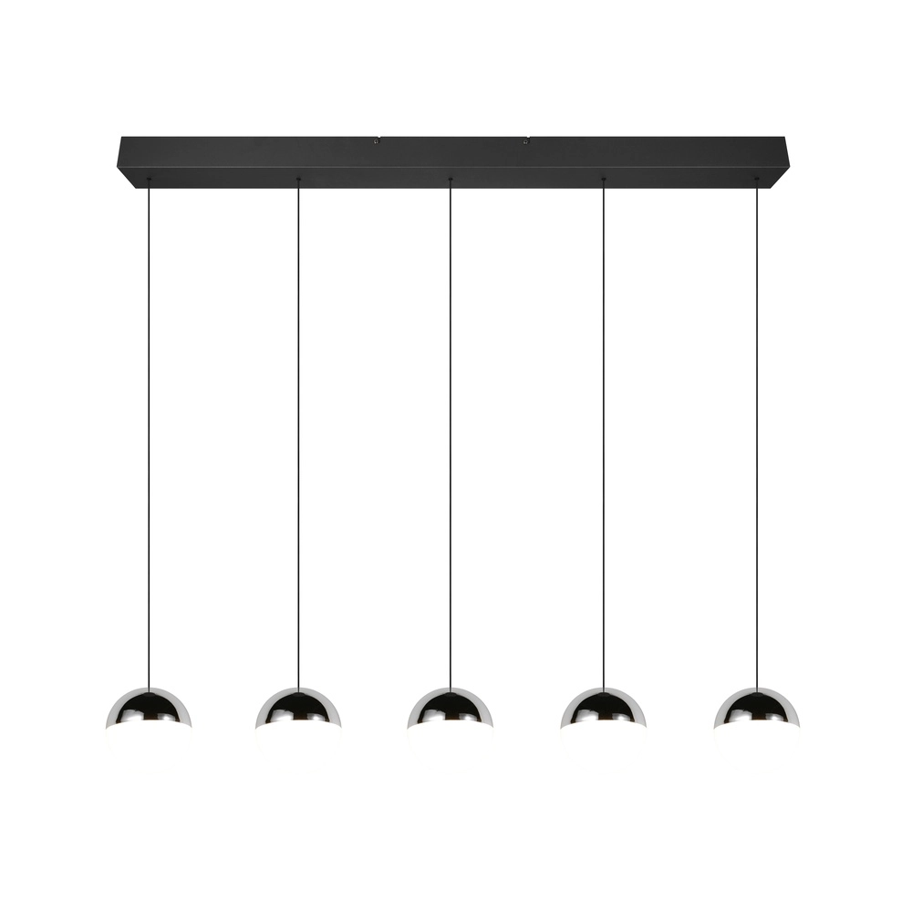 5-Licht Pendellampe Senta Chrom Trio 4017807685855