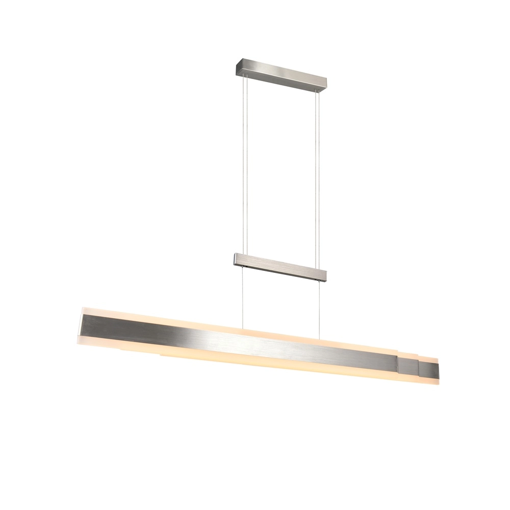 Moderne Pendelleuchte Arcola 152cm Nickel Trio 4017807662023
