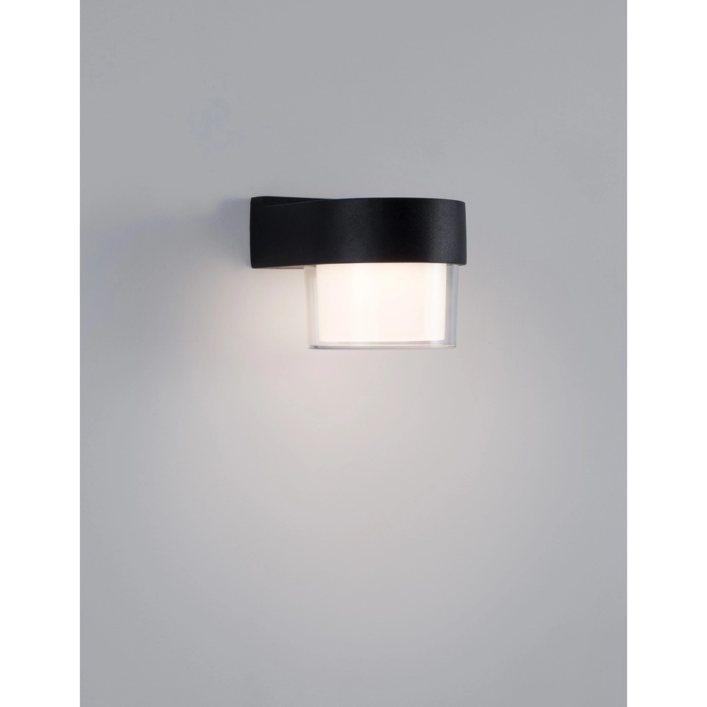 Design-Wandleuchte Darf Single Schwarz Lyora 5212017428196