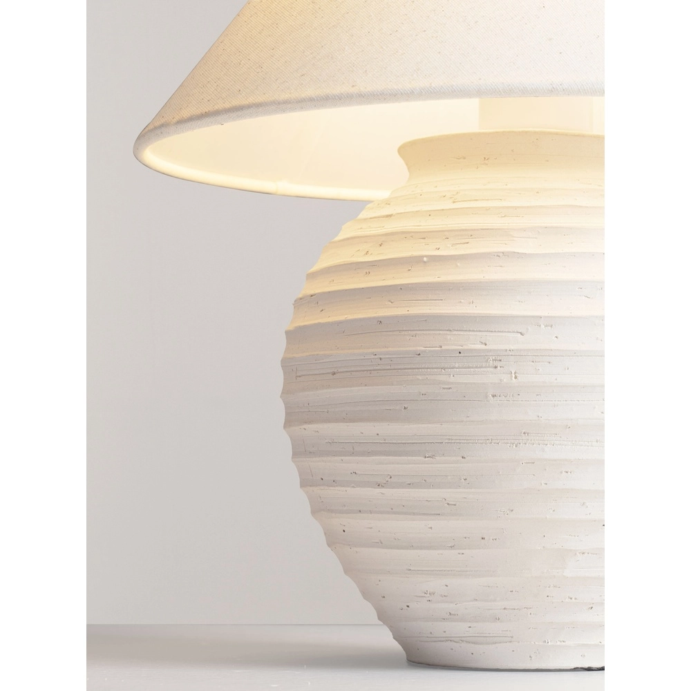 Japandi-Tischlampe Silia Beige Lyora 5212017494016