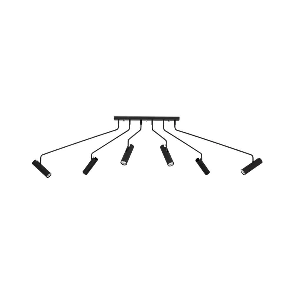 Schwarze Deckenlampe Eye Super flexibel