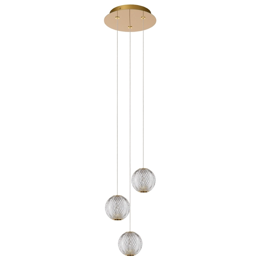 Goldene Pendellampe Cintra Loft 3-Lampen