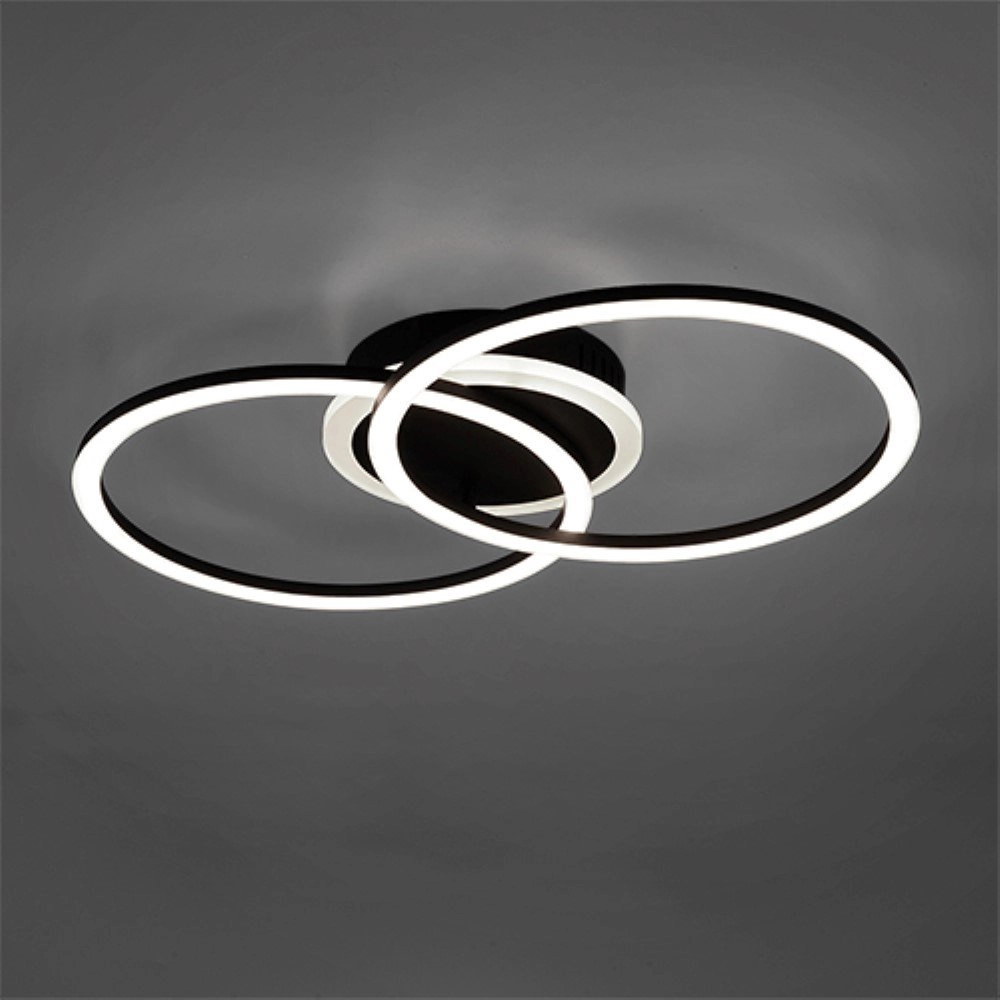 Schwarze Deckenlampe Venida Trio 4017807445053