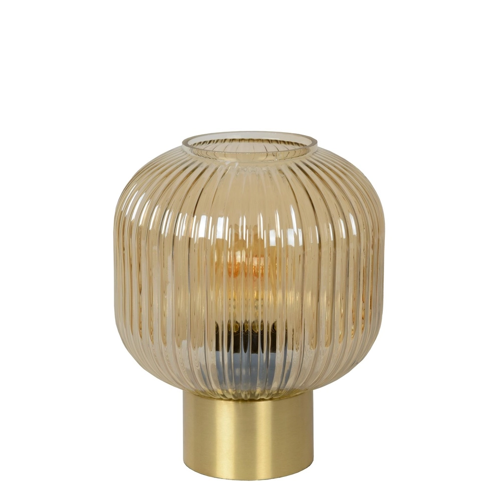 Tischlampe Maloto Ø 20 cm Bernstein