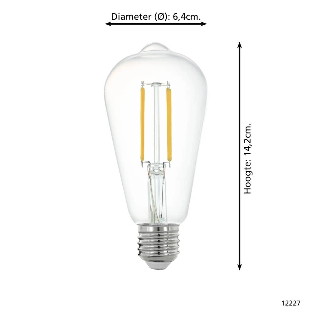 LED-Lampe Zigbee - E27 - 6 watt - 2700K - ST64 Eglo 9002759122270