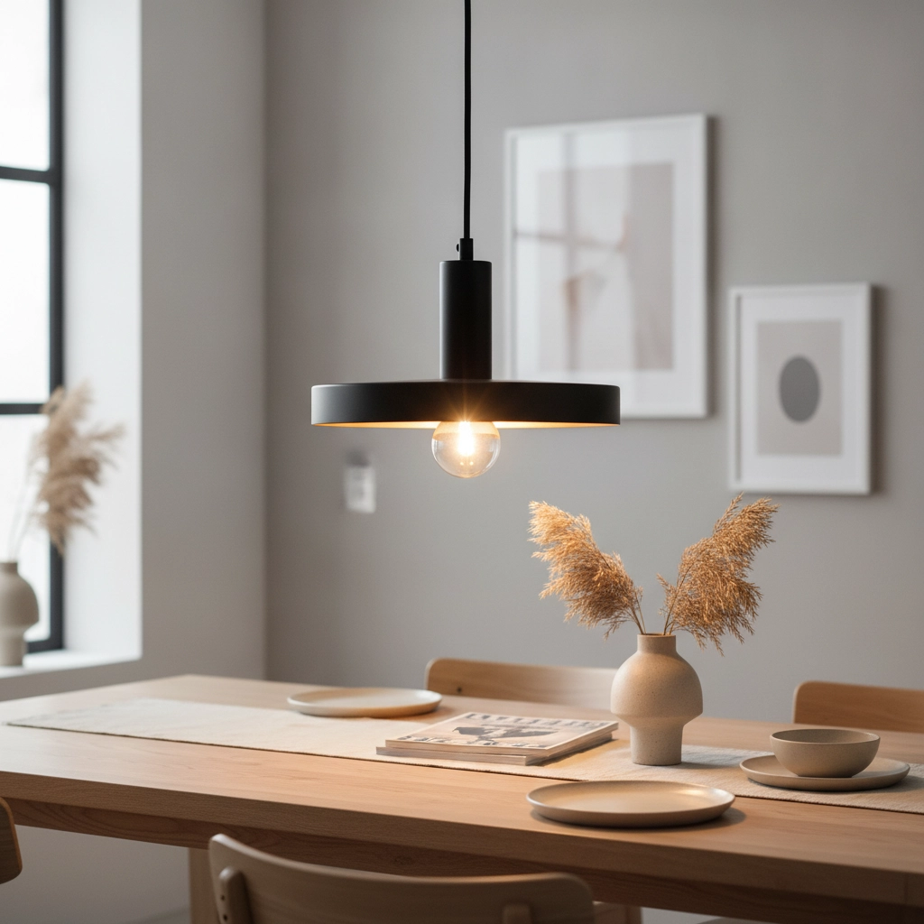 Design-Pendelleuchte Garni Single Schwarz