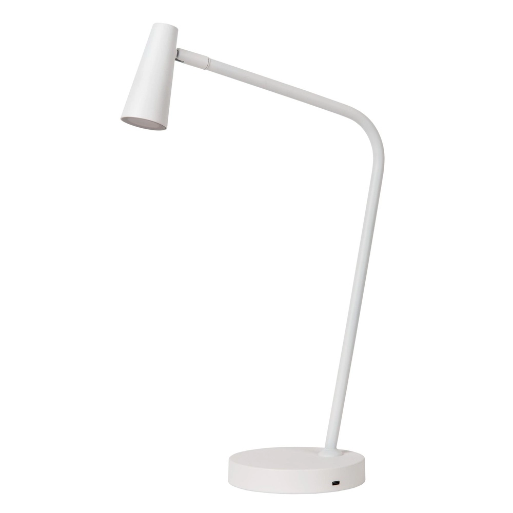 Wiederaufladbare Tischlampe Stirling Weiß