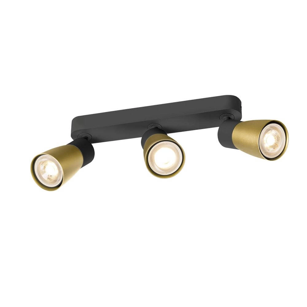 Spott Puri 2.0 Dome schwarz-gold 3-flammig